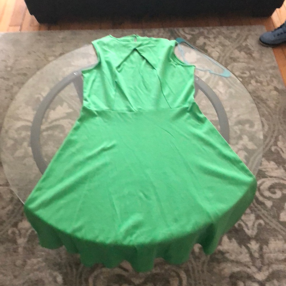 Spring Green Flare Dress